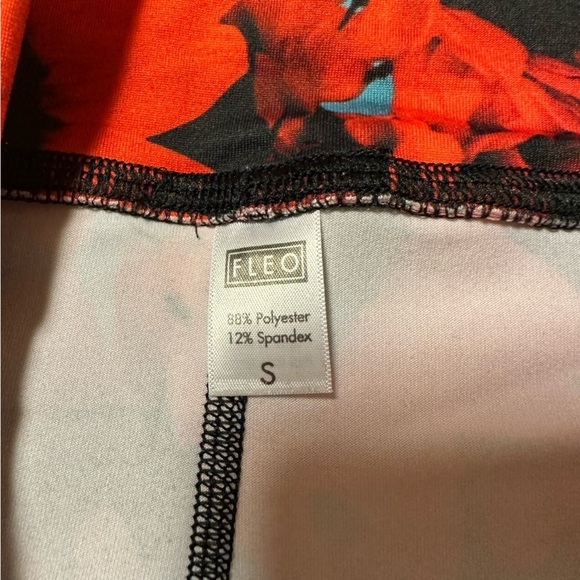 FLEO Red Sunflower Shorts OG CrossFit Bike Short Booty Originals - Picture 7 of 8